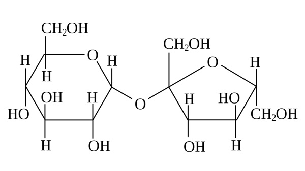 فرمول شیمیایی مولکول شکر
